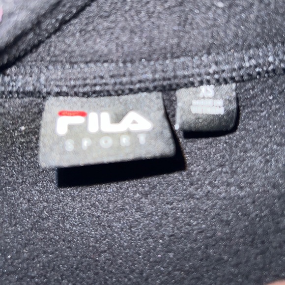 FILA SPORT Women’s Run Swift Quilted Fleece Lined Hooded Jacket Size XS Blue BLK - Picture 3 of 4